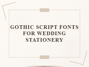 Gothic Script Fonts for Dark and Decorative Elegance