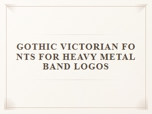 Chiseled Scripts for Dark Metal Logos