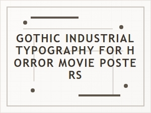 Forged Letters for Fright Night Posters