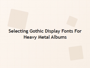 Forged Steel Letters for Metal Album Horror